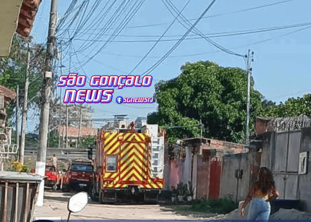 Homem Caiu em Poço no Jardim Catarina Bombeiros no Local.